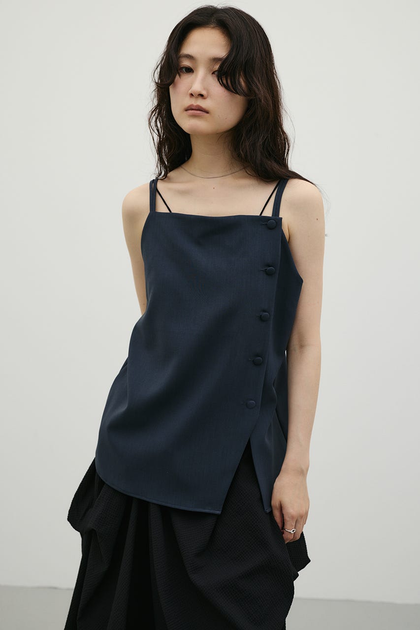 マニッシュボタンベスト NVY S
