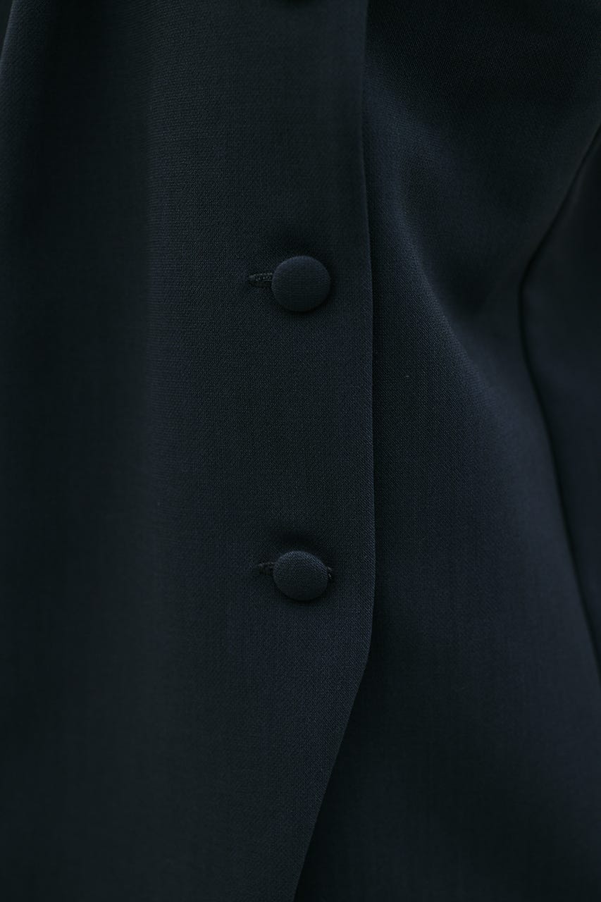 マニッシュボタンベスト NVY S