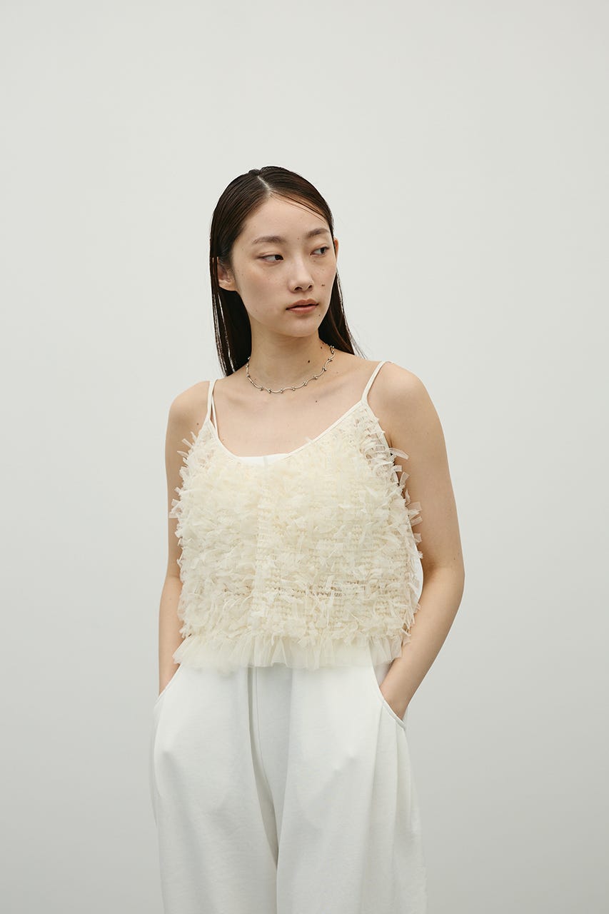 チュールフリルキャミ IVOY FREE