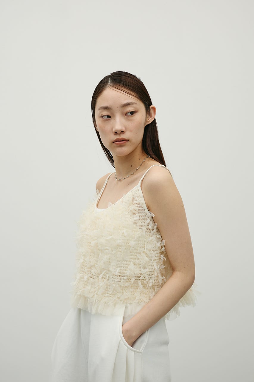 チュールフリルキャミ IVOY FREE