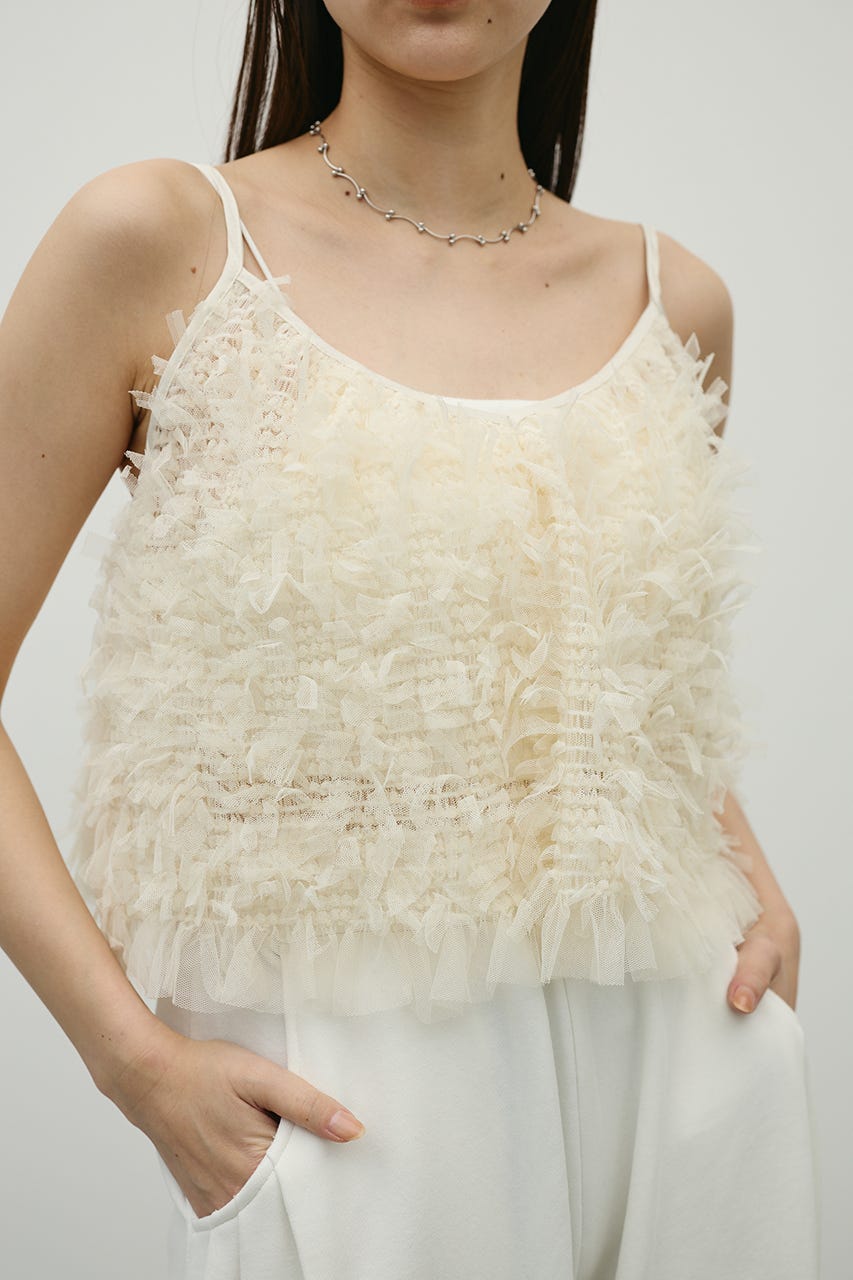 チュールフリルキャミ IVOY FREE