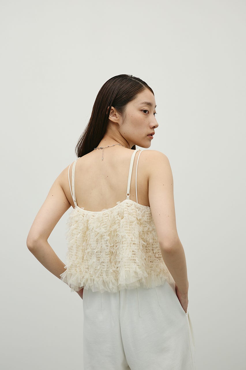 チュールフリルキャミ IVOY FREE