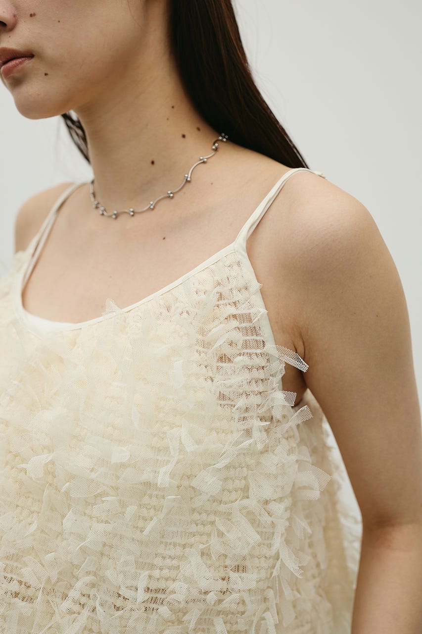 チュールフリルキャミ IVOY FREE