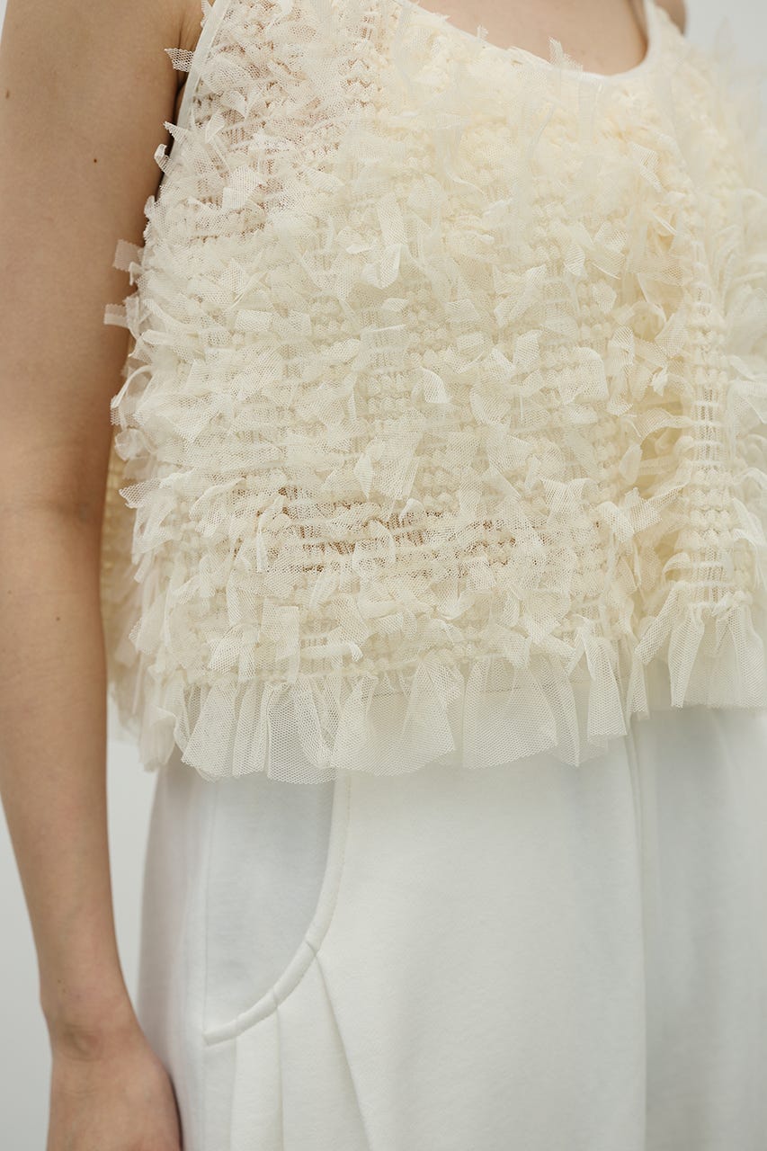 チュールフリルキャミ IVOY FREE