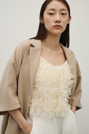 チュールフリルキャミ