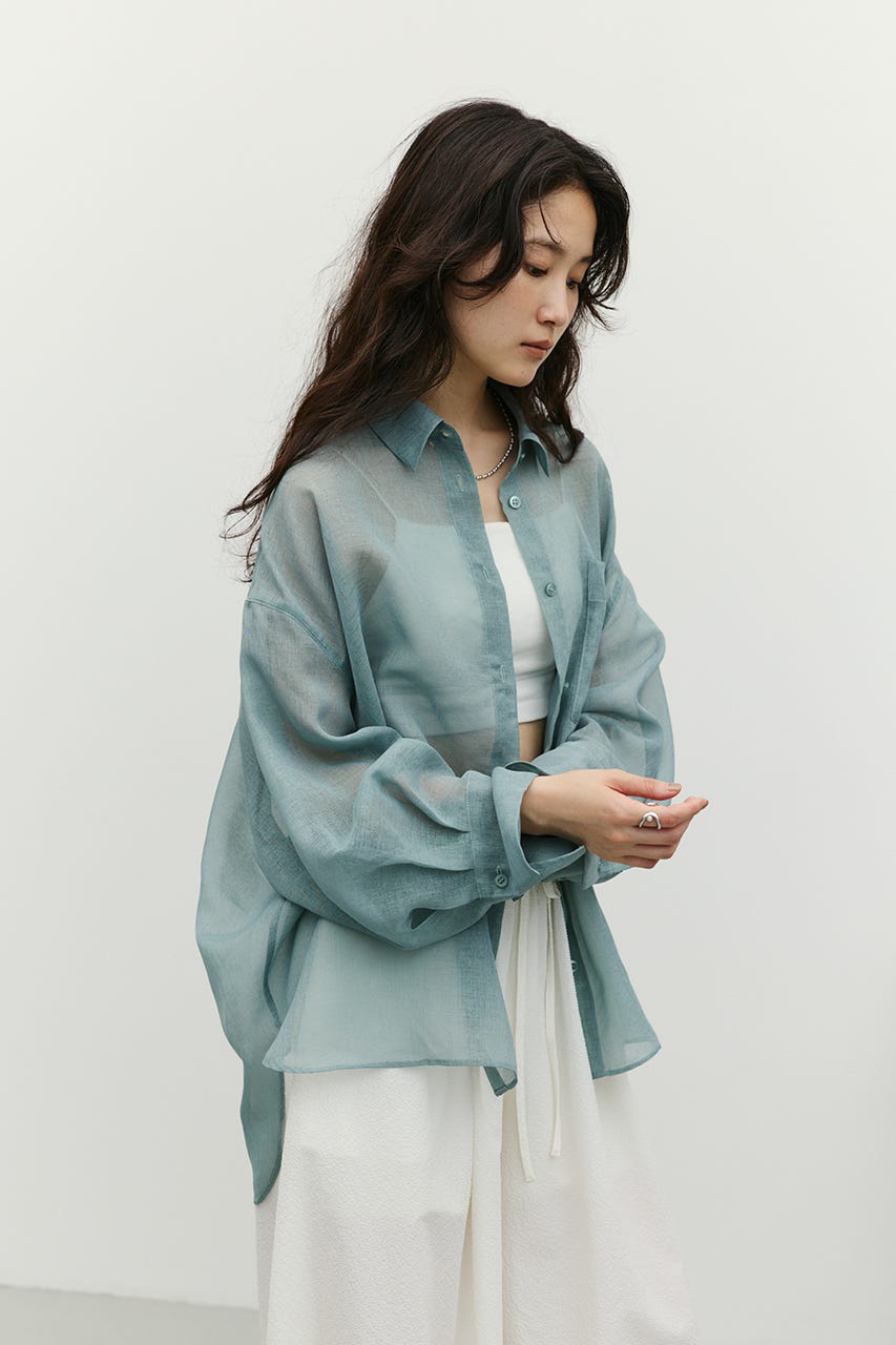 2WAYシアーシャツ GRN FREE