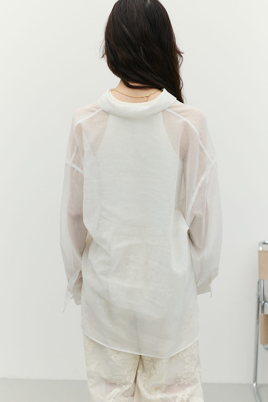 2WAYシアーシャツ WHT FREE