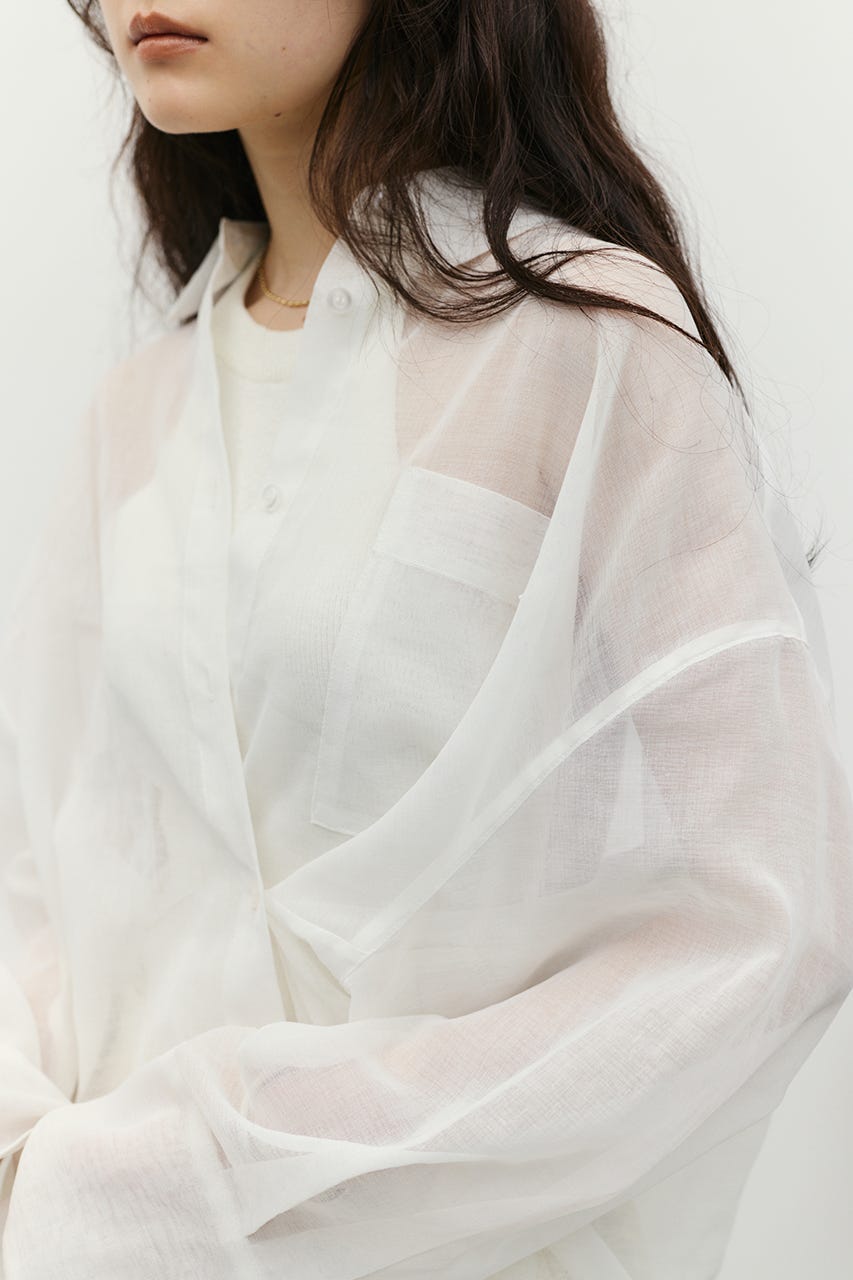 2WAYシアーシャツ WHT FREE