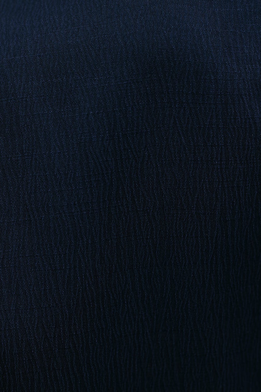 ワッシャーサテンバックオープンシャツ NVY FREE