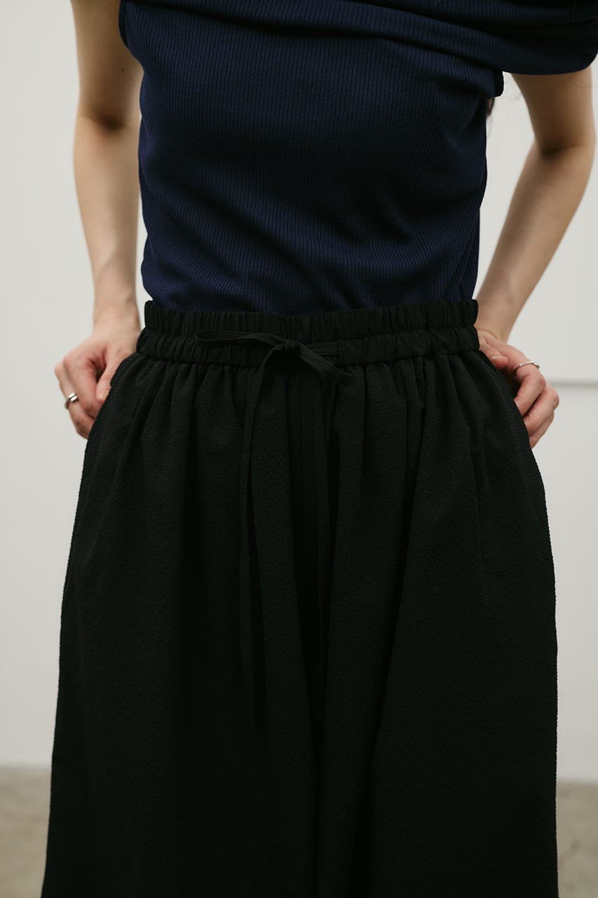 サッカーギャザーバルーンパンツ BLK M