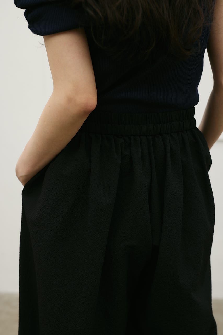 サッカーギャザーバルーンパンツ BLK M