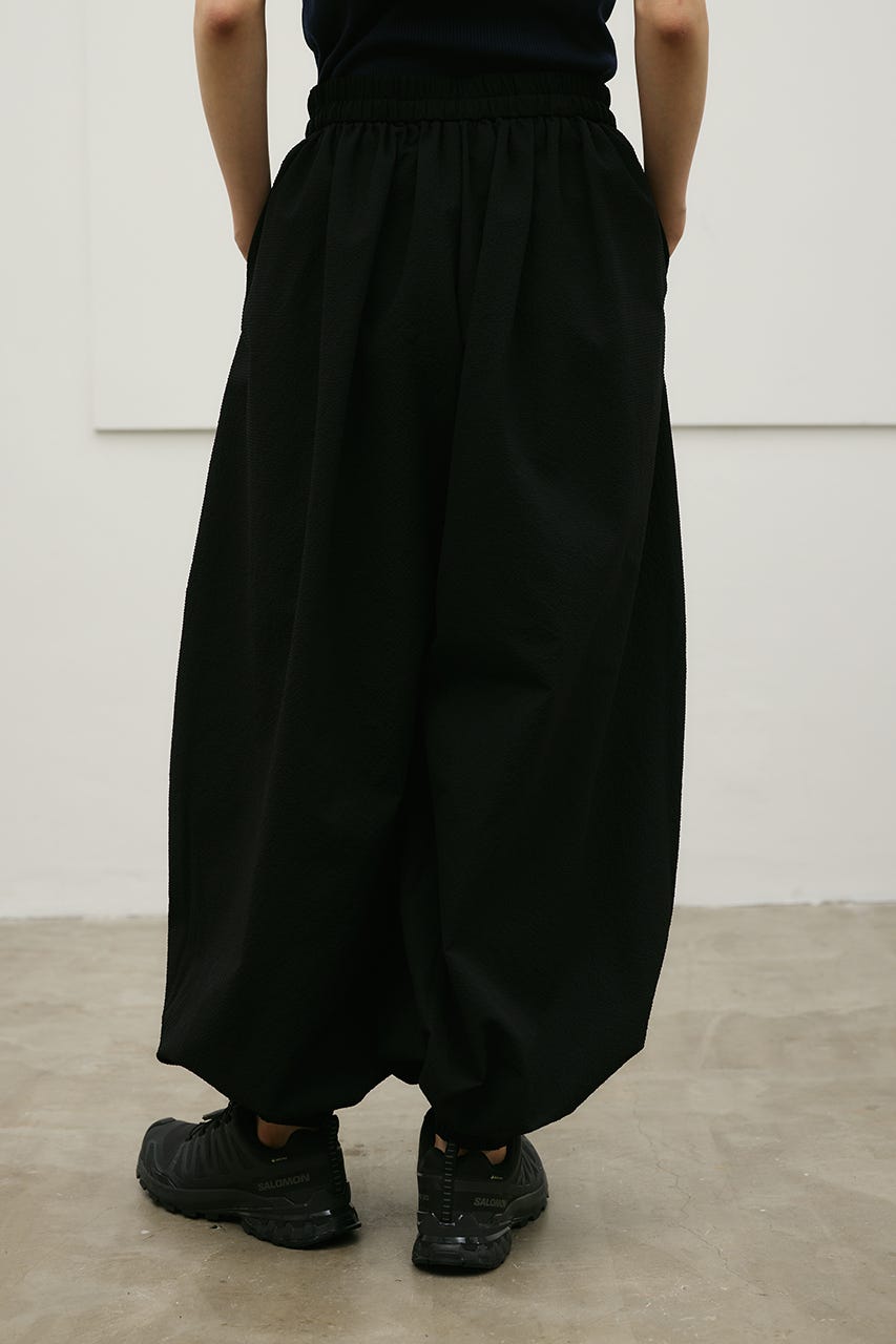 サッカーギャザーバルーンパンツ BLK M