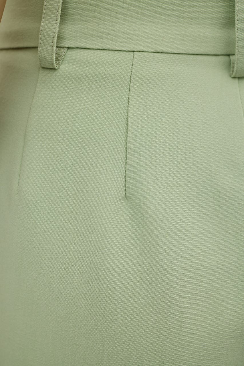 ベーシックツータックパンツ L/GRN L
