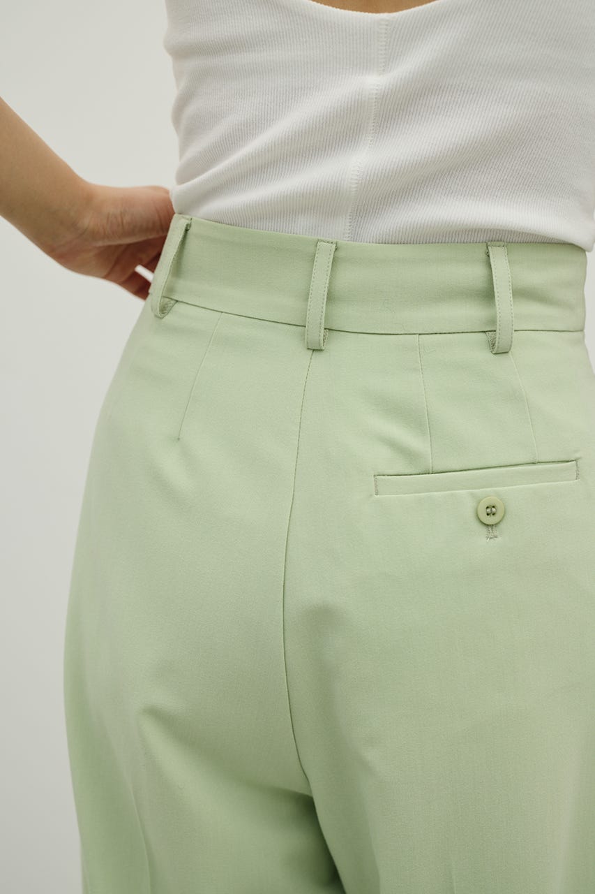 ベーシックツータックパンツ L/GRN L