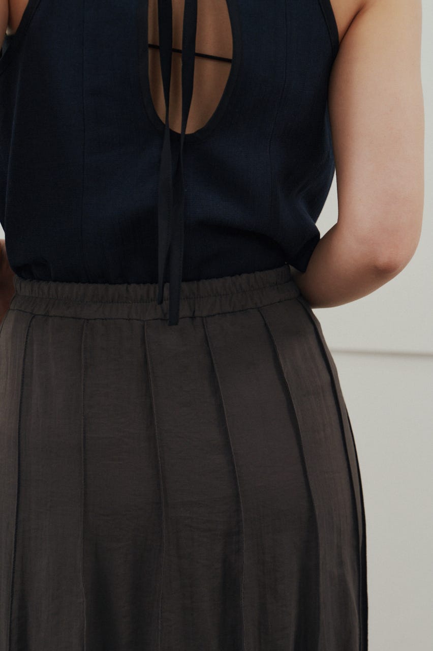 ピンタックシアースカート C.GRY S