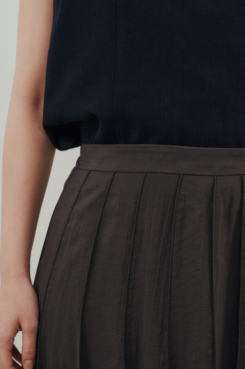 ピンタックシアースカート C.GRY S