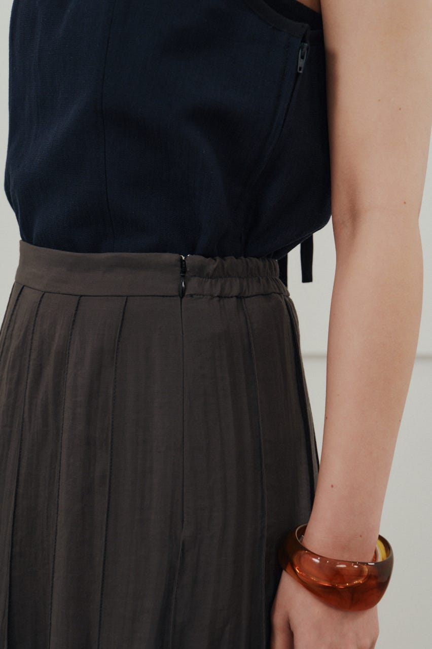 ピンタックシアースカート C.GRY S