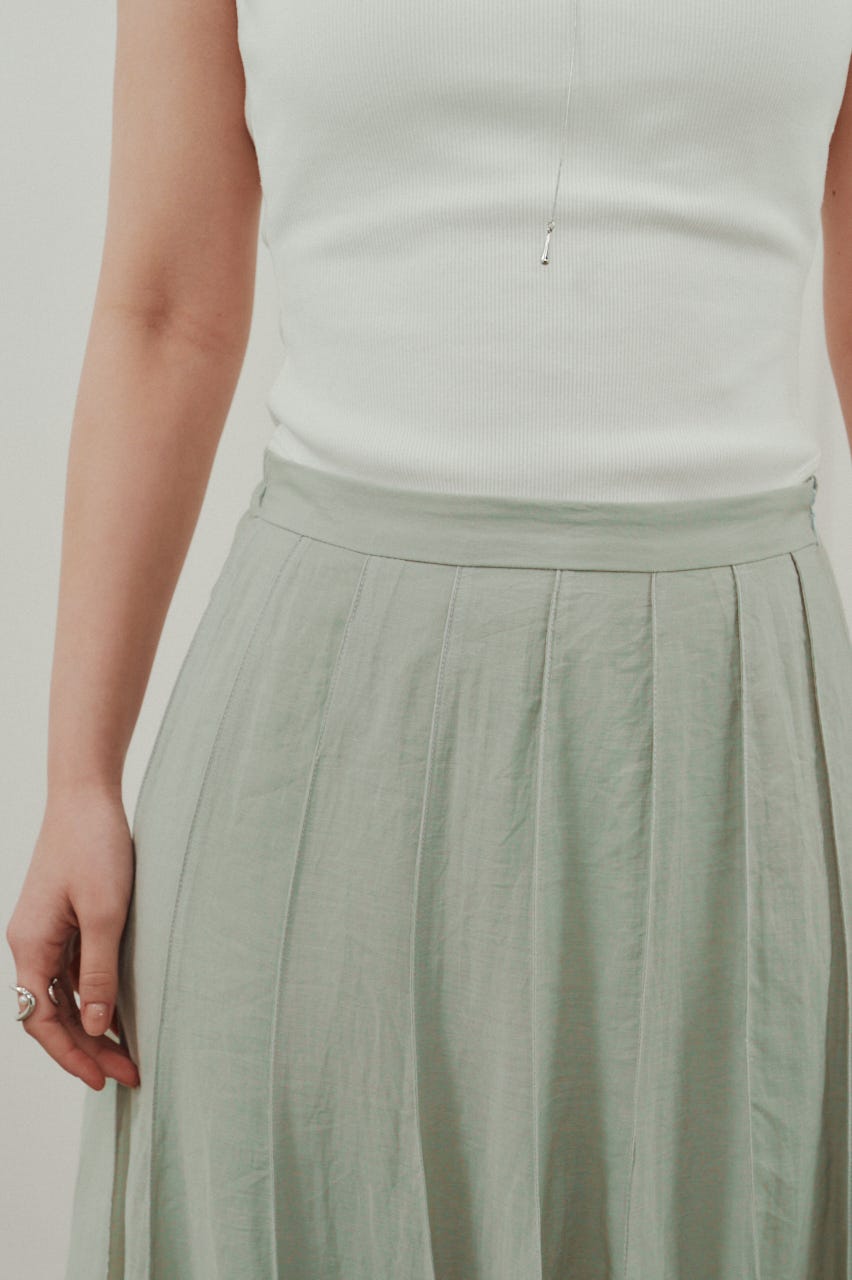 ピンタックシアースカート MINT S