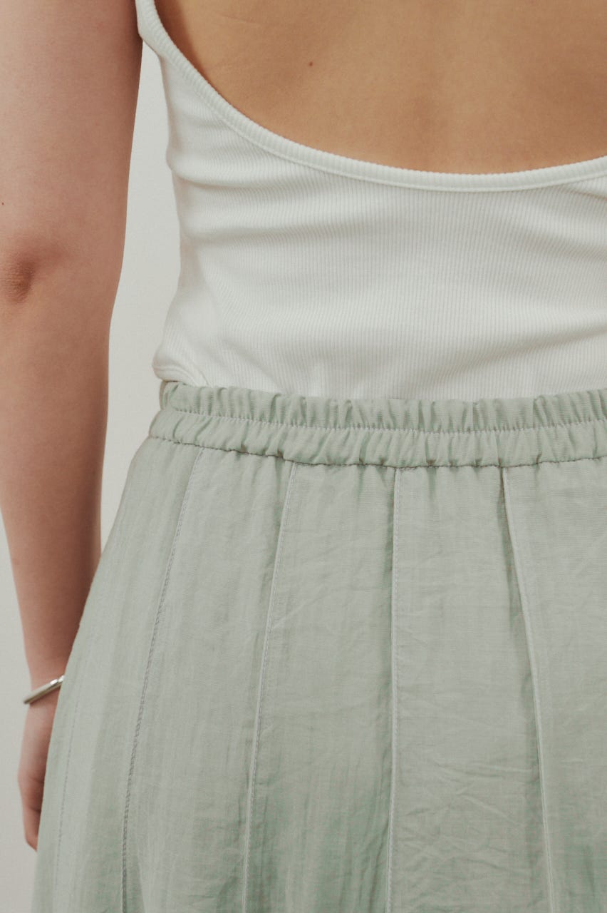 ピンタックシアースカート MINT S
