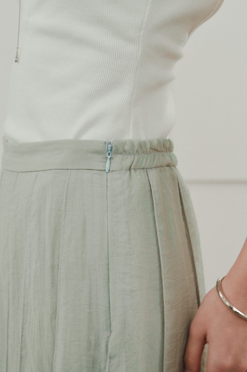 ピンタックシアースカート MINT S