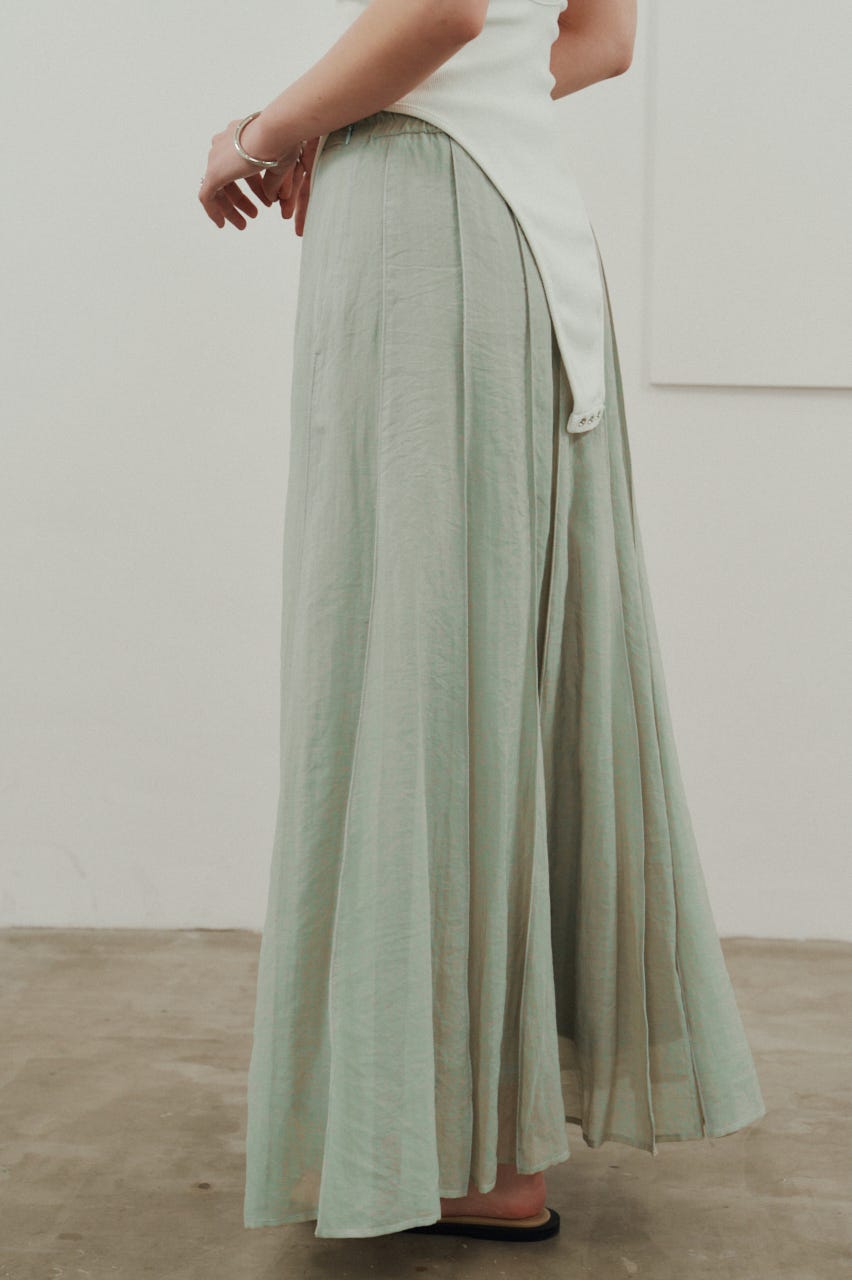 ピンタックシアースカート MINT S