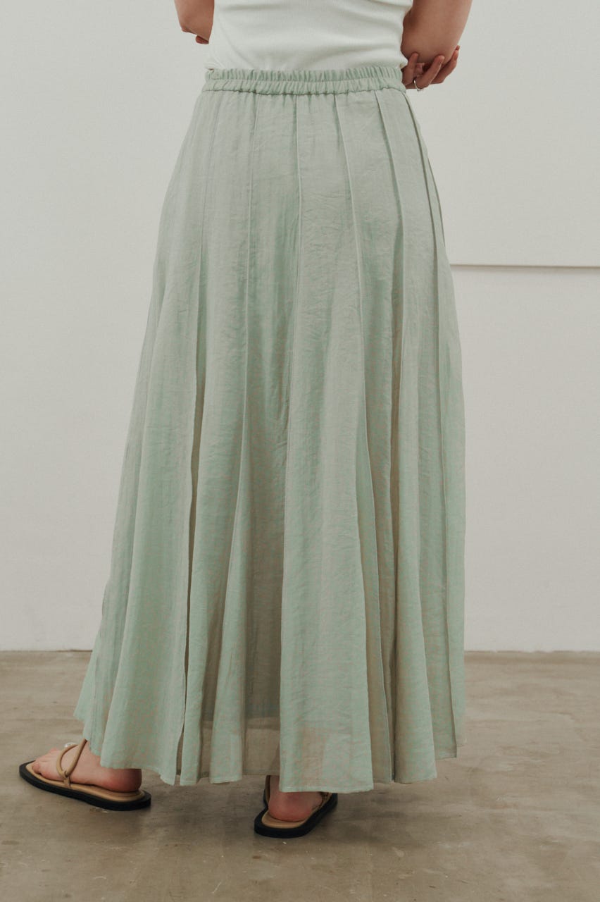 ピンタックシアースカート MINT S