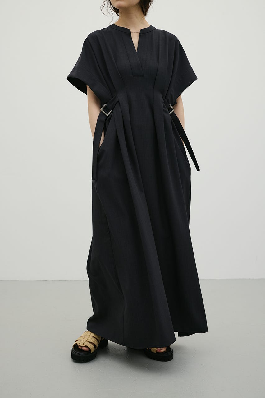 サイドバックルベルトワンピース C.GRY S