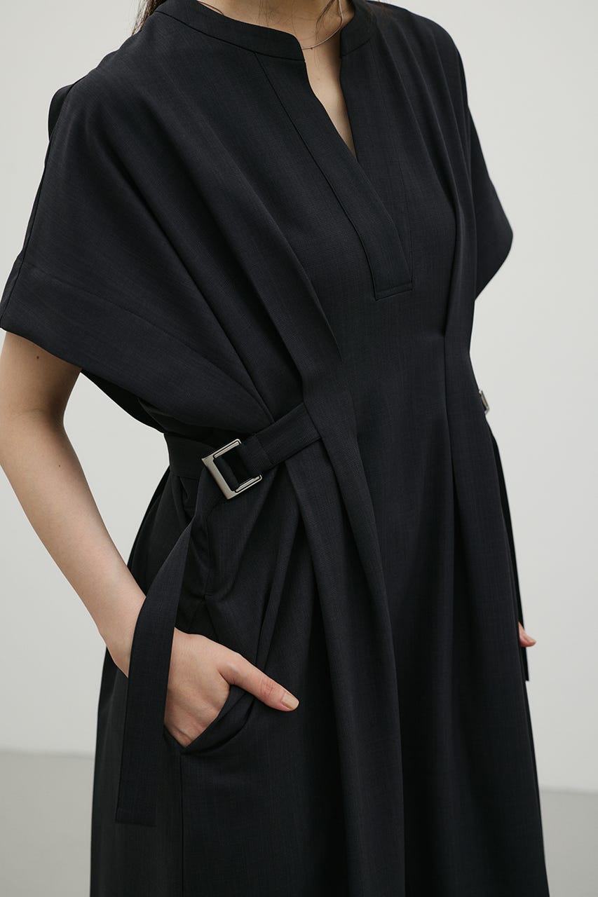 サイドバックルベルトワンピース C.GRY S