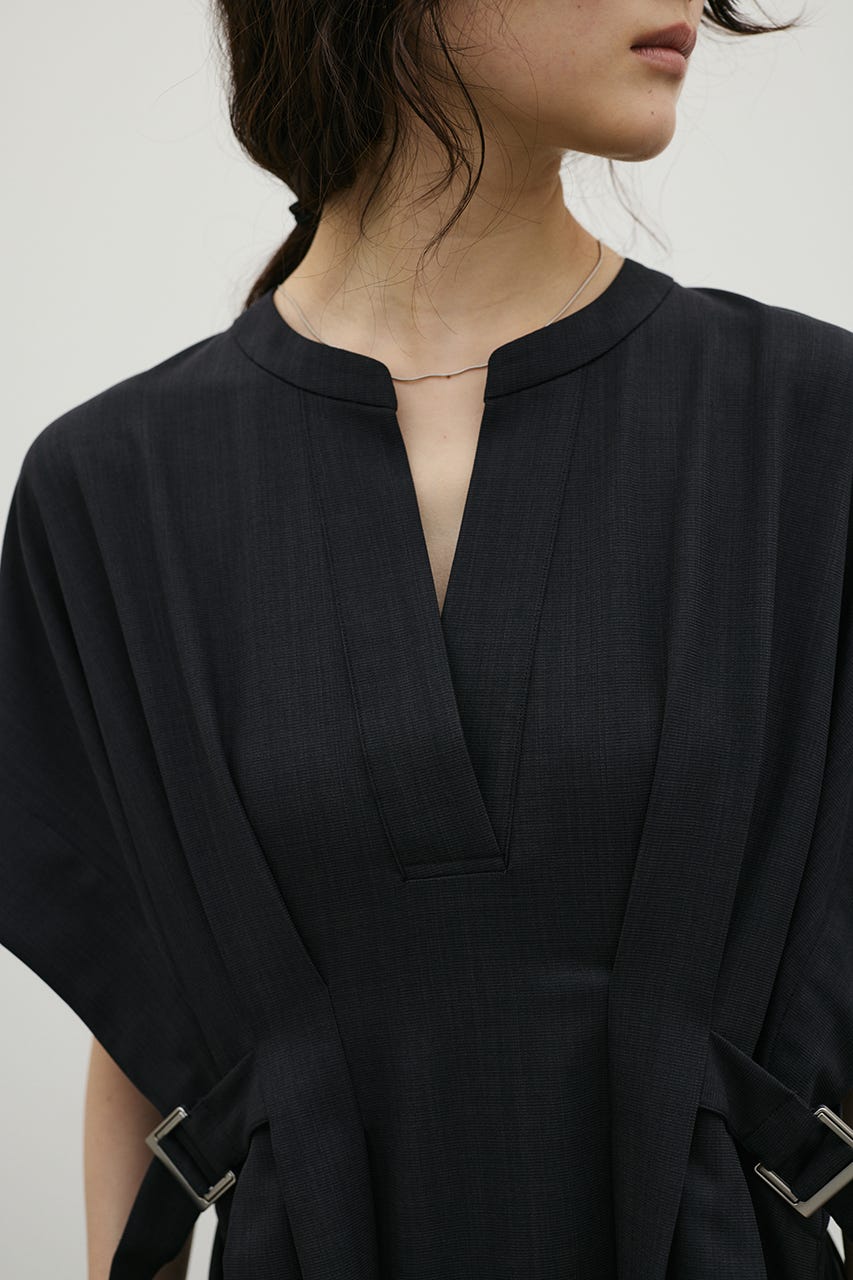 サイドバックルベルトワンピース C.GRY S