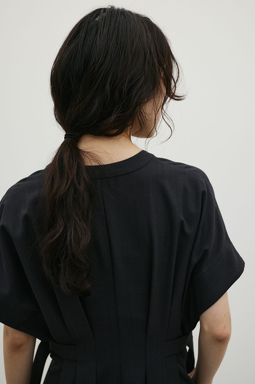 サイドバックルベルトワンピース C.GRY S