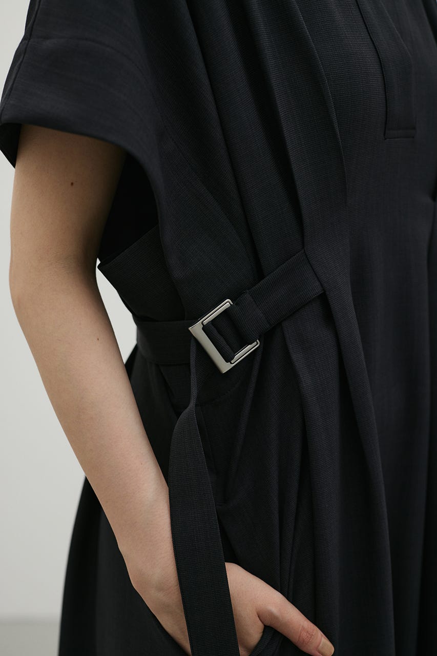 サイドバックルベルトワンピース C.GRY S