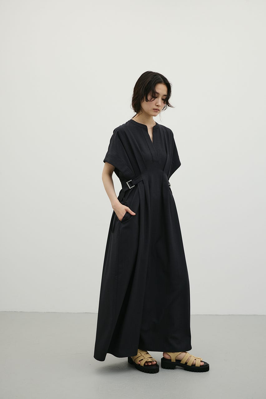 サイドバックルベルトワンピース C.GRY S