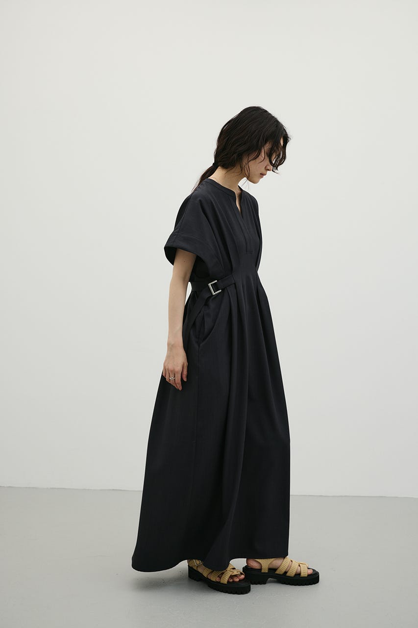サイドバックルベルトワンピース C.GRY S