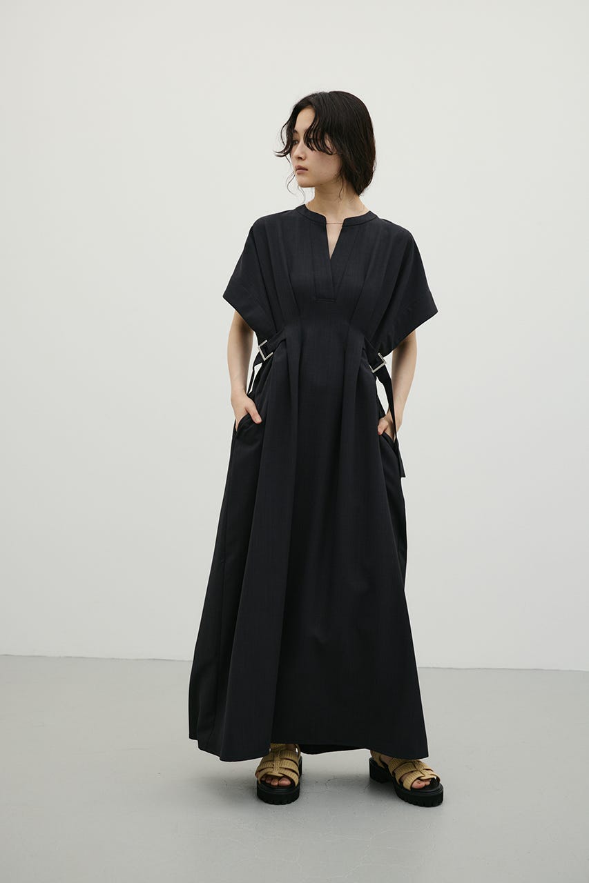 サイドバックルベルトワンピース C.GRY S
