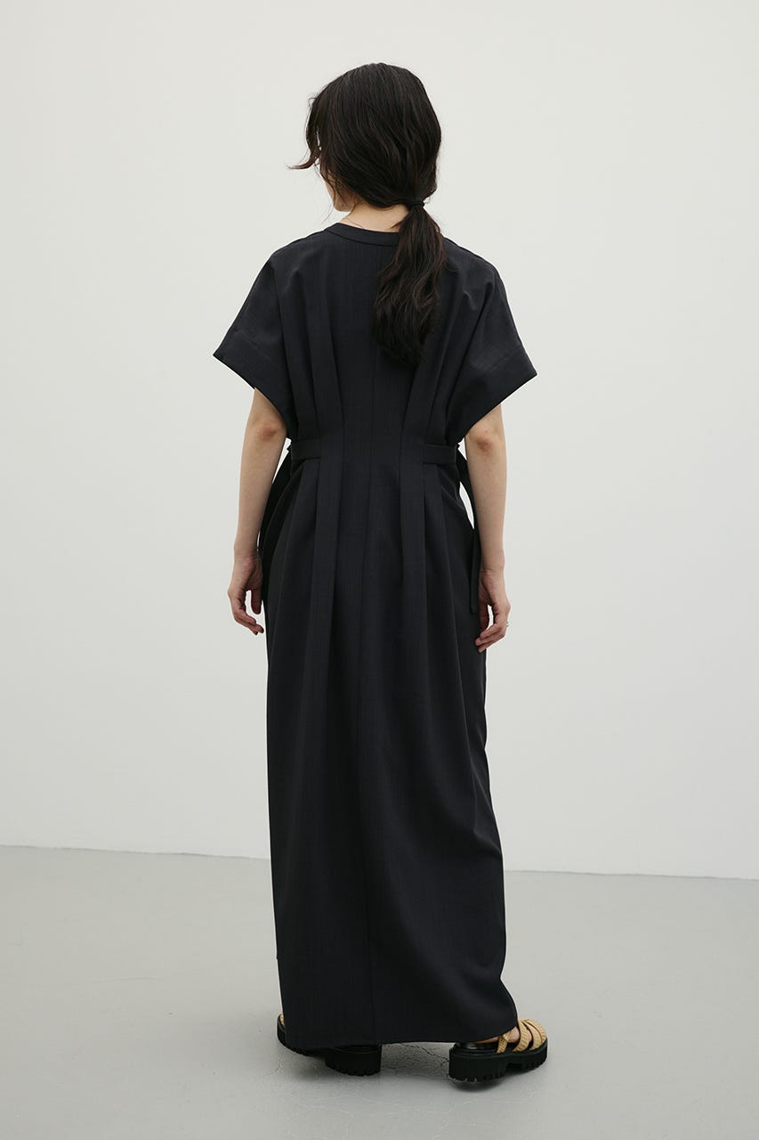 サイドバックルベルトワンピース C.GRY S