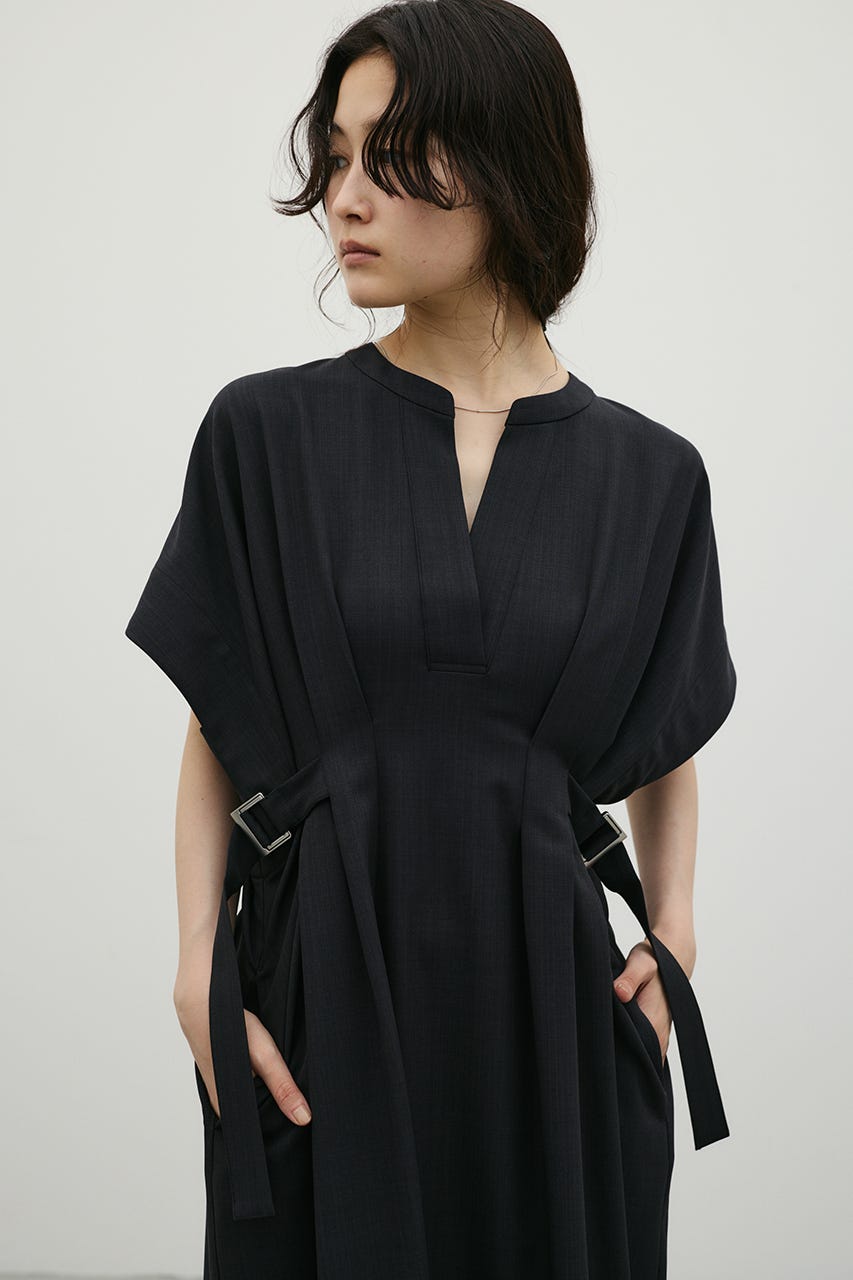 サイドバックルベルトワンピース C.GRY S