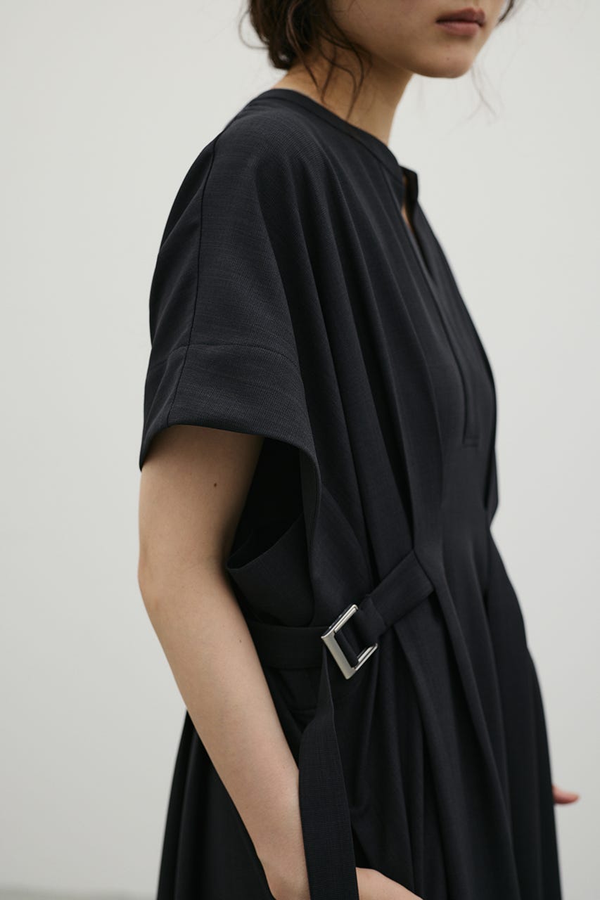 サイドバックルベルトワンピース C.GRY S