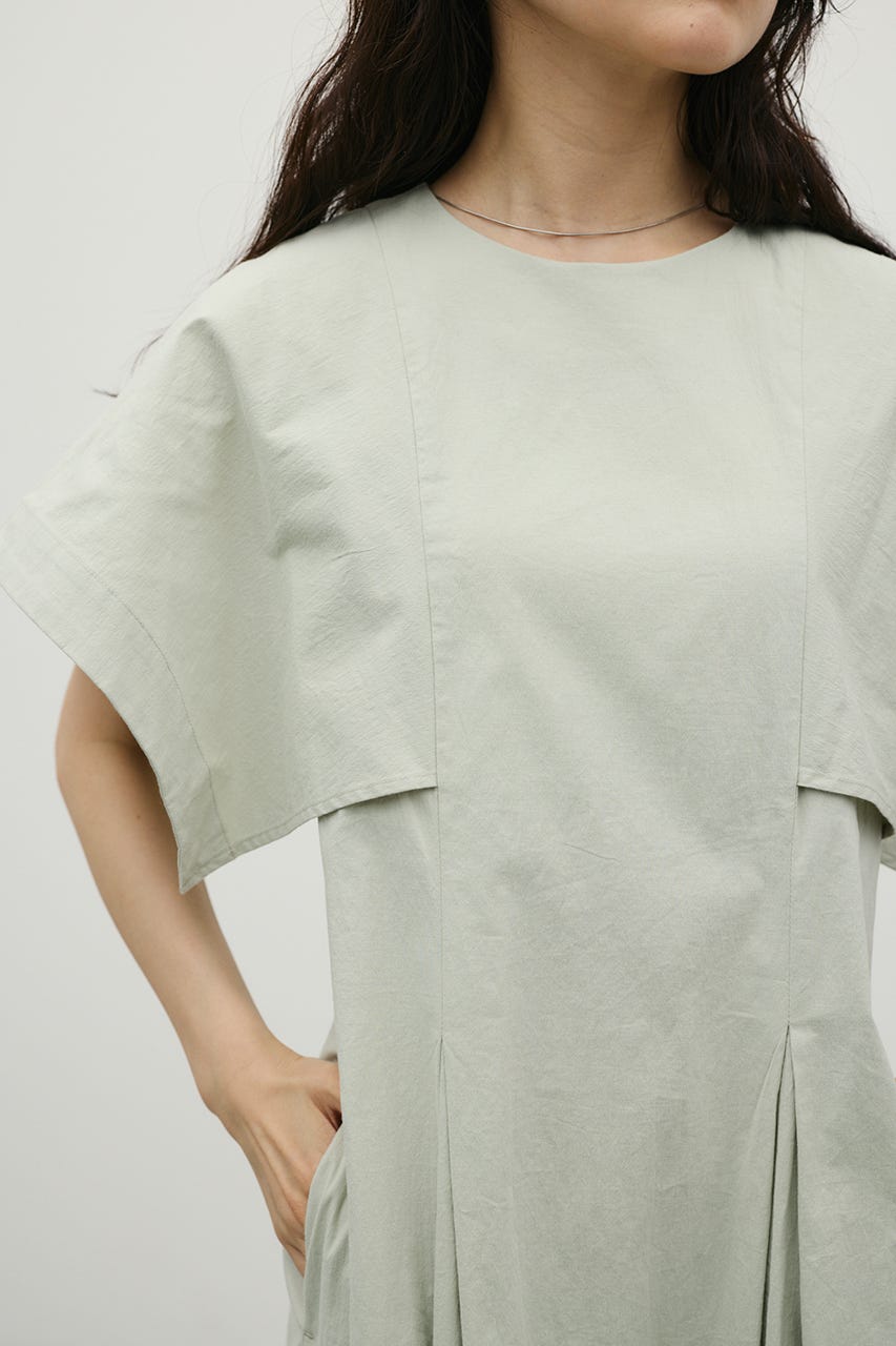 パネルショルダータックワンピース MINT S