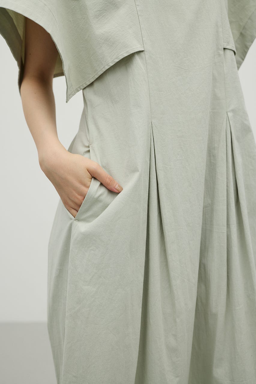 パネルショルダータックワンピース MINT S