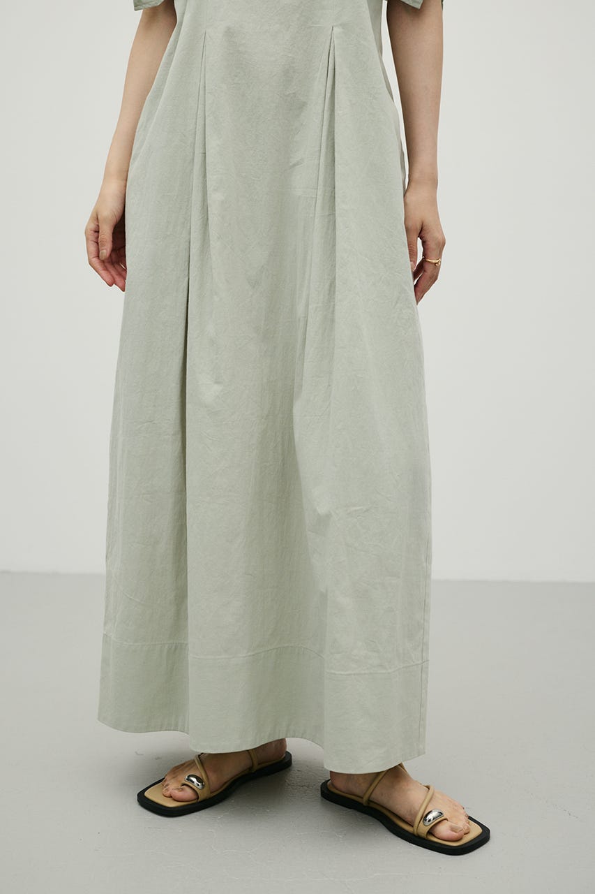 パネルショルダータックワンピース MINT S