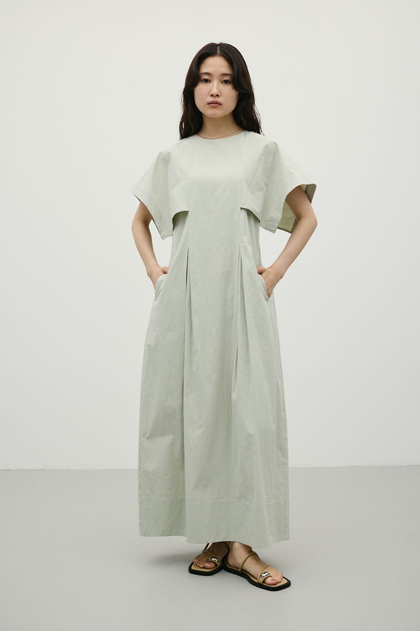 パネルショルダータックワンピース MINT S