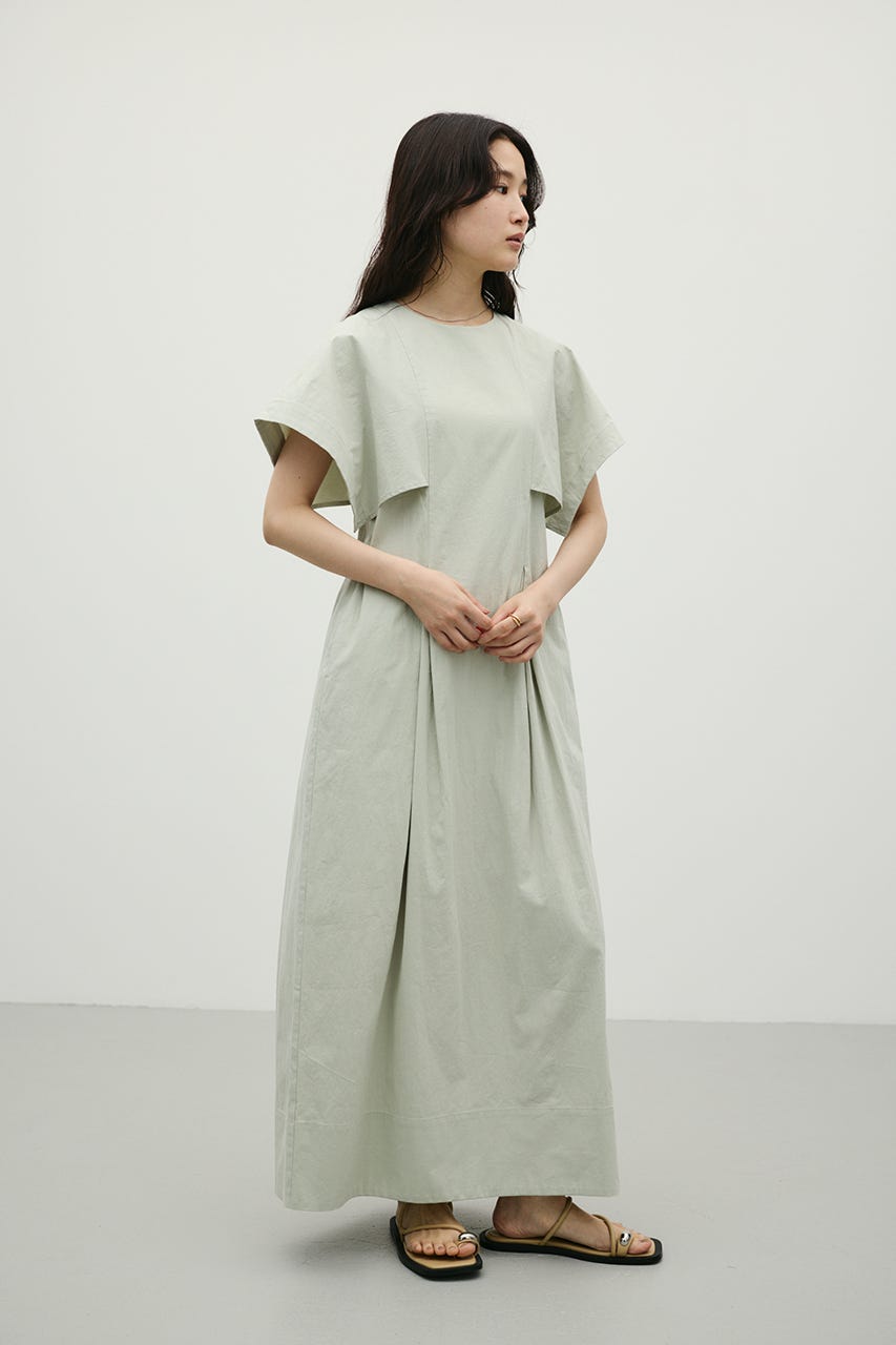 パネルショルダータックワンピース MINT S