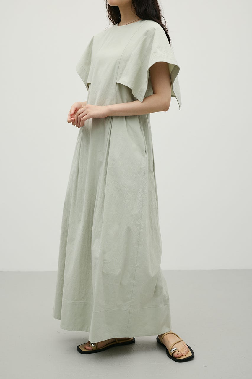 パネルショルダータックワンピース MINT S