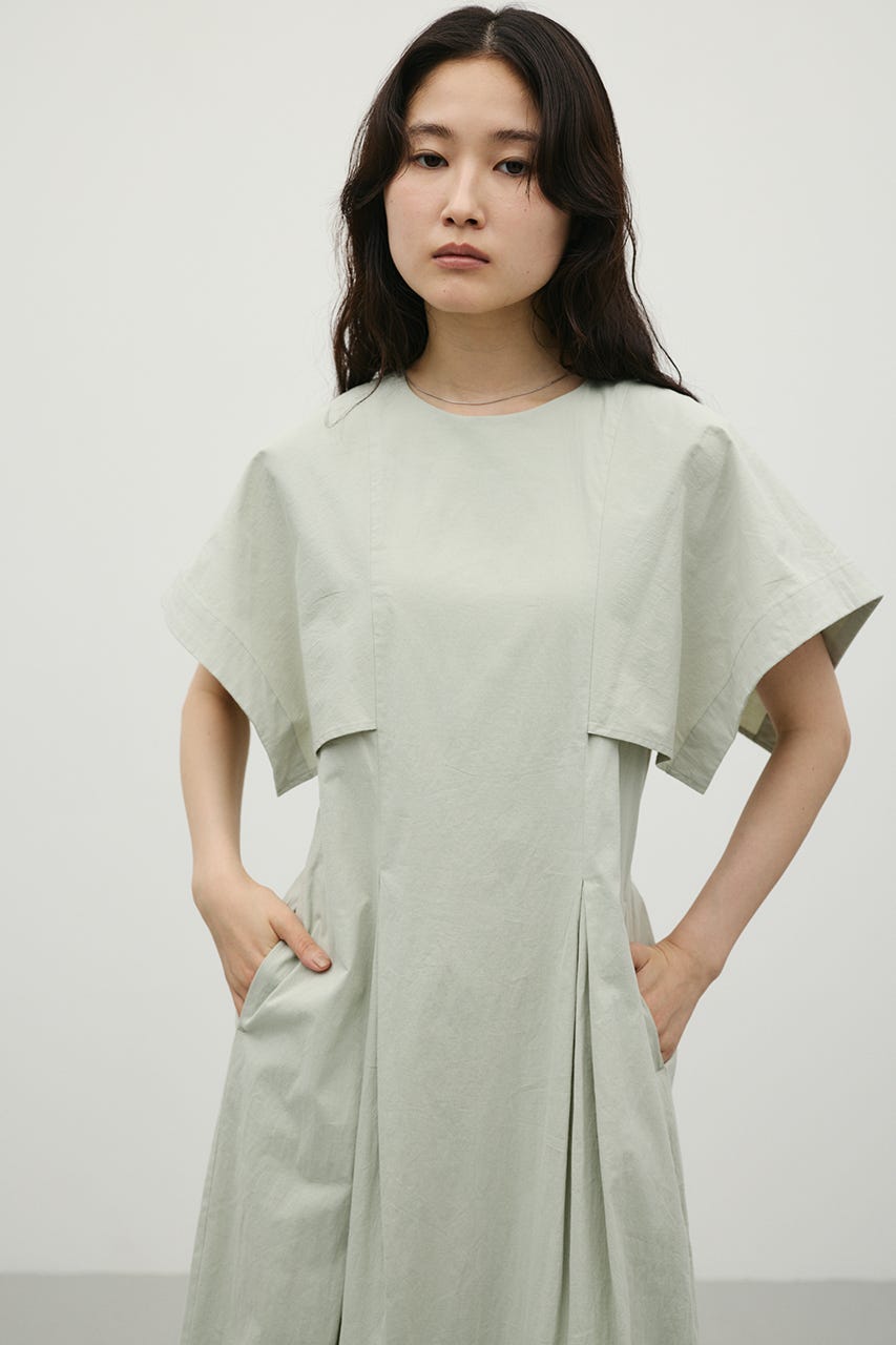 パネルショルダータックワンピース MINT S