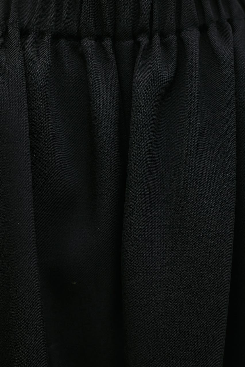 ネックシャーリングワンピース BLK S