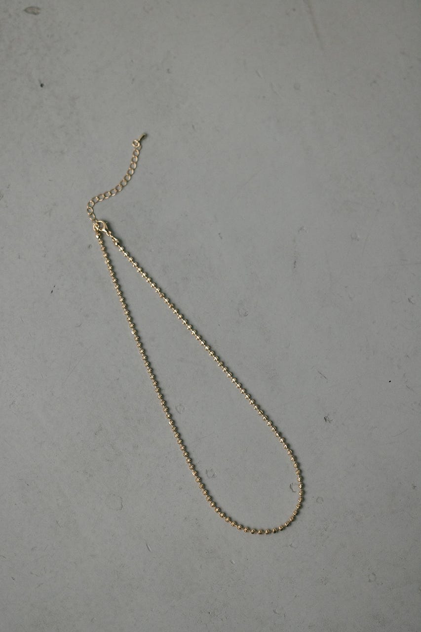 ボールチェーンネックレス GLD FREE
