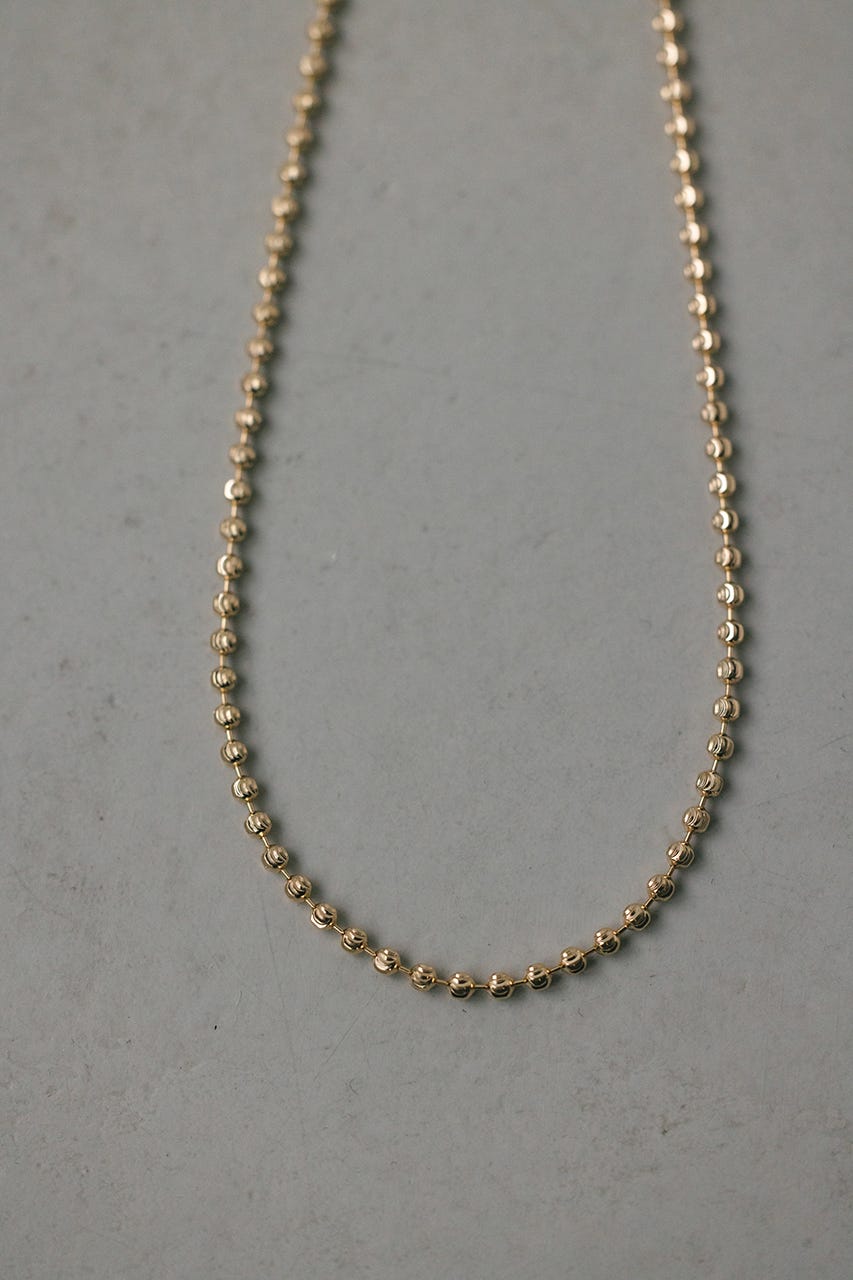 ボールチェーンネックレス GLD FREE