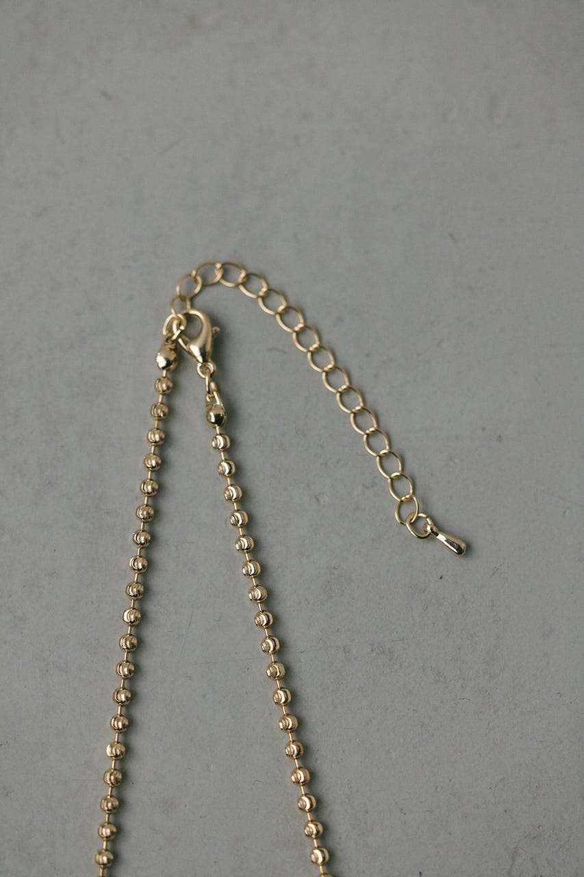 ボールチェーンネックレス GLD FREE
