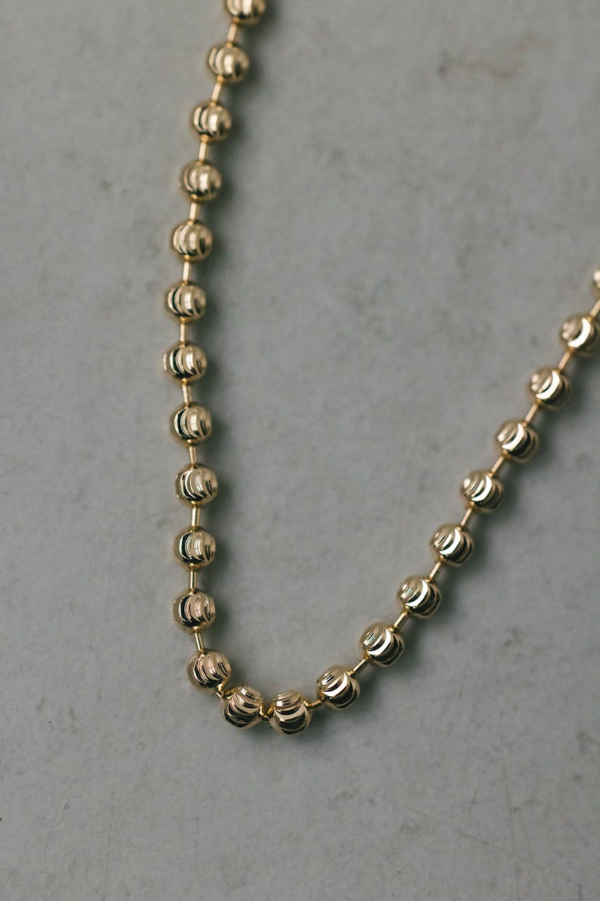 ボールチェーンネックレス GLD FREE