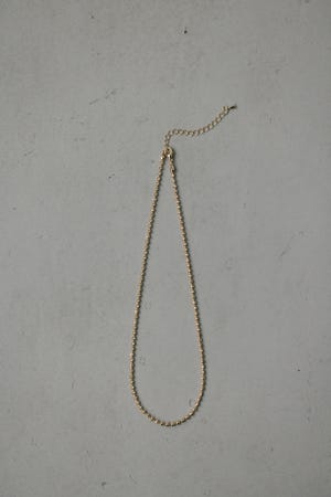 ボールチェーンネックレス